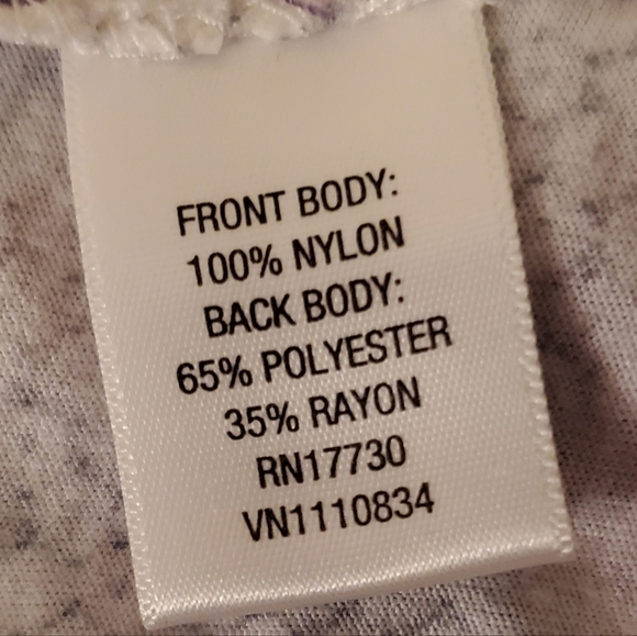 Xhilaration Sleeveless Gray Pink Floral Graphic Sequin Racerback Tank Top Size L - Picture 5 of 6